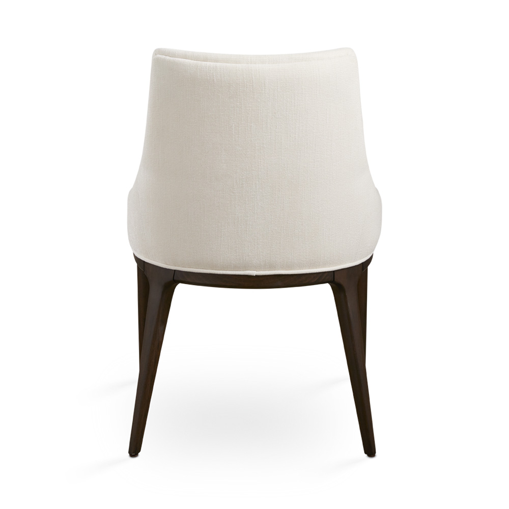 Everett Dining Chair: Ivory Linen